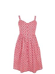 Cotton General Print Sleeveless  Dress