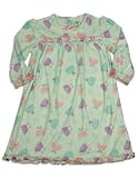 Little Me - Toddler Girls Long Sleeve Dresses Nightgown, Aqua