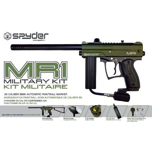 Spyder MR1 Military Kit Paintball Gun Package - Matte Olive