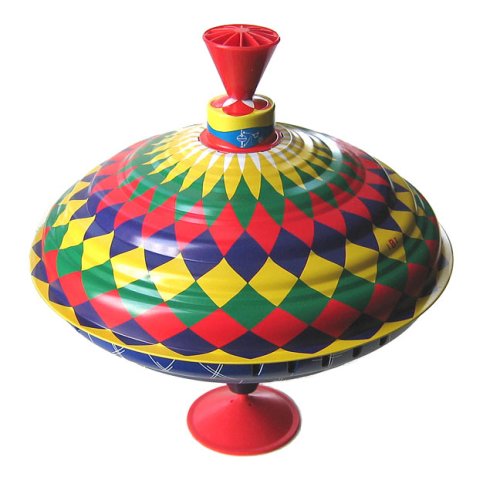 Childrens Toyshop  Toys : Spinning Top -Multicolour Humming Top
