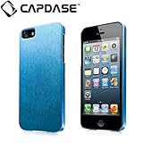 CAPDASE 日本正規品 iPhone5 Karapace Jacket Silva Satin, Blue (クリスタル・クリアー液晶保護シート、ムービースタンド、プロテクティブ・ポーチ 付属) KPIH5-SA03