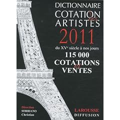 Dictionnaire cotation des artistes 2011