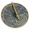 Rome RM2307 Brass Sundial "Kiss of the Sun"