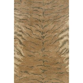 7'9x7'x9 Hand Tufted Indian Serengeti Collection Rug Round by Oscar Isberian Rugs