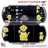 Puppy Dog on Black WraptorSkinz Skin and Screen Protector Kit fits Sony PSP ....