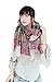 Women's Large Mohair Tassels Plaid Long Warm Soft Scarf Wraps Shawl