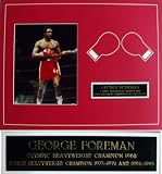 George Foreman Matted 8x10 Photograph with Nameplate Boxing