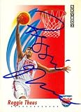 Reggie Theus Autographed/Hand Signed Basketball Card (New Jersey Nets) 1991 Skybox #187