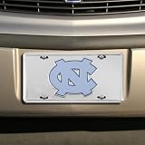 North Carolina Tar Heels (UNC) Silver Super Stock Metal License Plate