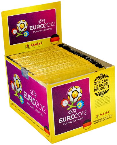 Panini 000603S – UEFA Euro 2012 Sammelsticker Display, 100 Tüten mit je 5 Stickern, original deutsche Version