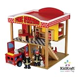 KidKraft Firehouse with Truck and 20 Pc Accessories