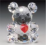 CRYSTAL WORLD Mini Teddy w/ Red Heart