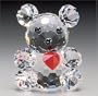 CRYSTAL WORLD "Mini Teddy w/ Red Heart"