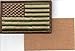 Woodland Multicam Green/Tan US Flag Patch with Hook/Loop Backing