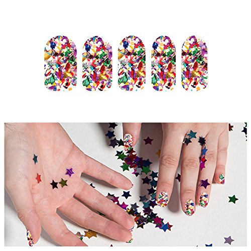 Tattify Glitter Nail Wraps - Party Popper (Set of 22)