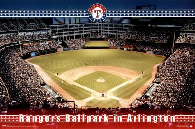 (22x34) Texas Rangers (Rangers Ballpark in Arlington) Sports Poster Print