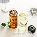 The Bottle TheJD Transparent Bucket Pail Water Bottle BPA Free Non-Toxic 550ml - 18oz (Tea-Bottle)