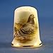 Porcelain China Collectable Thimble - Racing Pigeon -- Free Gift Box
