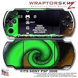 Alecias Swirl 01 Green WraptorSkinz Skin and Screen Protector Kit fits Sony ....