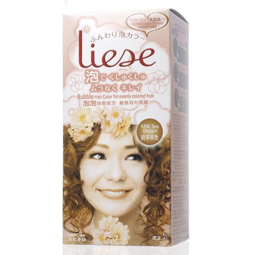 liese bubble hair color glossy brown. KAO Liese Soft Bubble Hair