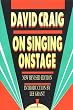 On Singing Onstage (Applause Acting Series)