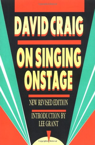On Singing Onstage (Applause Acting Series)