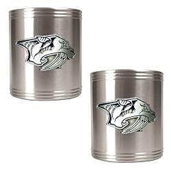 PREDATORS 2pc Stainless Steel Can Holder Set- Primary Logo