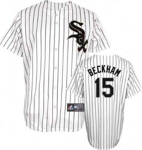 Mark Teahen Jersey: Adult Majestic Home Pinstripe Replica #23 Chicago White Sox Jersey