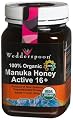 Wedderspoon Raw Organic Organic Manuka Honey Active 16+, 17.6-Ounce Jar