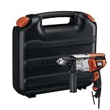 Tools & Hardware : Black & Decker DR650K 6.5 Amp 1/2-Inch Dual Range Hammer Drill with Storage Case