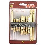 TP 10PC ゴールドビット No.5024