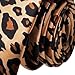TopTie Unisex Leopard Spotted Slim Tan & Black Skinny 2 Inch Necktie Tie