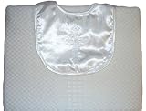 Angels Baby Keepsake Christening White Shawl Blanket with Embroidered Cross Bib