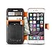 iPhone 6S Case / iPhone 6 Case, Verus [Vivid Diary][Black/Orange] - [Card Slot][Flip][Kickstand][Slim Fit][Wallet] - For Apple iPhone 6/6S 4.7