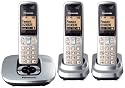 Panasonic KX-TG6423ES DECT Trio Digital Cordless Phone Set with Answer Machine - Silver