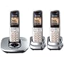 Panasonic KX-TG6423ES DECT Trio Digital Cordless Phone Set with Answer Machine - Silver