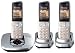  : Panasonic KX-TG6423ES DECT Trio Digital Cordless Phone Set With Answer Machine - Silver