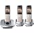 Panasonic KX-TG6423ES DECT Trio Digital Cordless Phone Set With Answer Machine - Silver