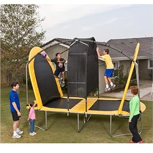 Funtek Spaceball 14' Trampoline with Safety Enclosure Gantry