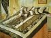 Queen Faux Silk and Cotton Jacquard with Ribbon Emb' Patchwork Comforter