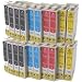 20 XL Tintenpatronen mit CHIP kompatibel zu Epson 8x schwarz T0711, 4x cyan T0712, 4x magenta T0713, 4x gelb T0714