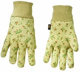 Custom Leathercraft 2211 Women's Cotton Jersey Garden Gloves with Gripper Dots
