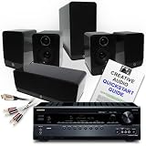 Creative Audio CA-HC4-BGB Home Cinema System (Onkyo 508 Black + Q Acoustics 2000 5.1 Gloss Black + QED Cables). 2 Year Guarantee.