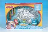 Eigenschaften Joker AG 00805 / Joker AG 00805 - Fisher Price Seifenmalstifte und Stempelset mit 3 Malvorlagen, 9 teilig