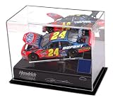 Jeff Gordon 1/24th Die Cast Display Case with Platform and Race Used Metal