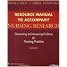 Resource Manual to Accompany Nursing Research (Point (Lippincott Williams & Wilkins))