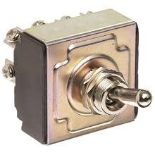Morris Products 70304 Toggle Switches, 4 Pole,  On/Off, 1.44" Width, 1.31" Length, 0.80" Height