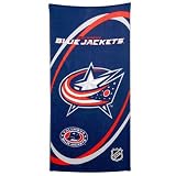 Columbus Blue Jackets Navy Blue Swirl Beach Towel
