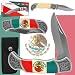 4.25 Inch Mexican Flag Folding Pocket Knife with Sheath
