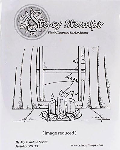 Stacy Stamps Holiday By My Window Series 504TT Rubber Cling Stamp